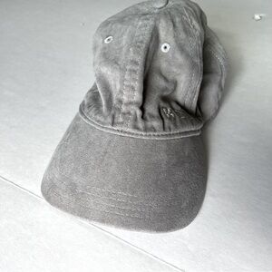 Black Clover velour soft side hat gray adjustable